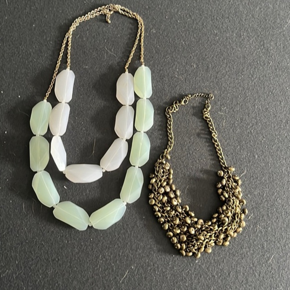 Two statement necklaces